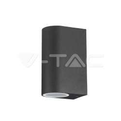 Aplique LED de pared serie Design Curve IP44 Negro para 2 bombillas GU10