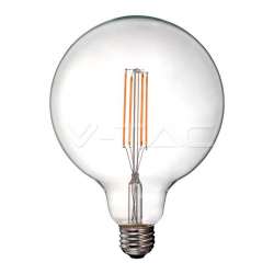 Bombilla LED globo filament Clear Glass G125 E27 6500K 12.5W 330°