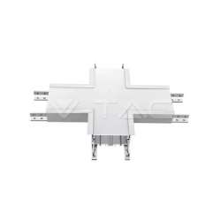 Conector X para módulo empotrable lineal LED Samsung Plata LINKABLE