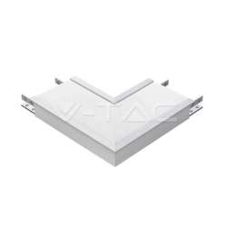 Conector L para módulo empotrable lineal LED Samsung Plata LINKABLE