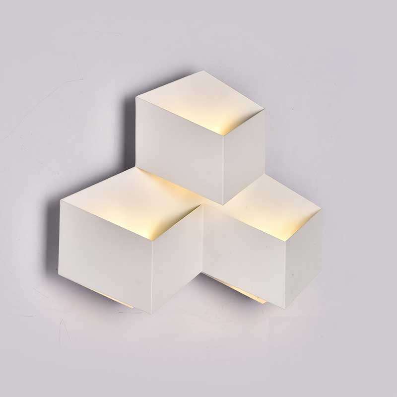 Aplique LED de pared Serie Geometric 9W 360° IP20 Blanco