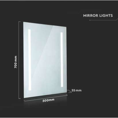 Espejo rectangular LED...