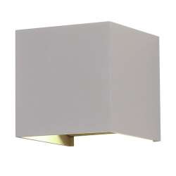 Aplique LED de pared Serie Design Cube  6W 120° IP65 Gris