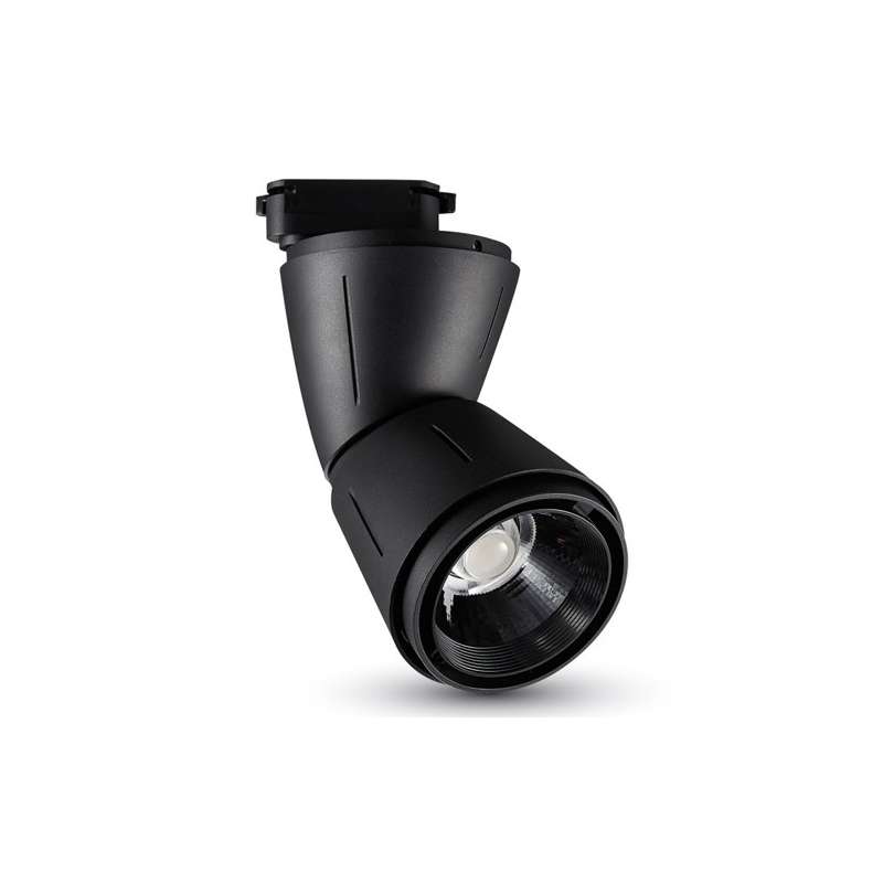 Foco Proyector LED para Carril de 4 Núcleos Exclusive 45W 20° Negro