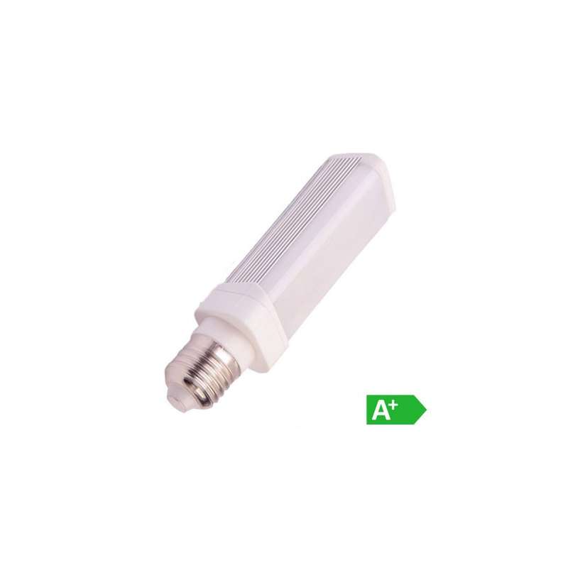 Lámpara Led PL Aluminio E27 6W 120°