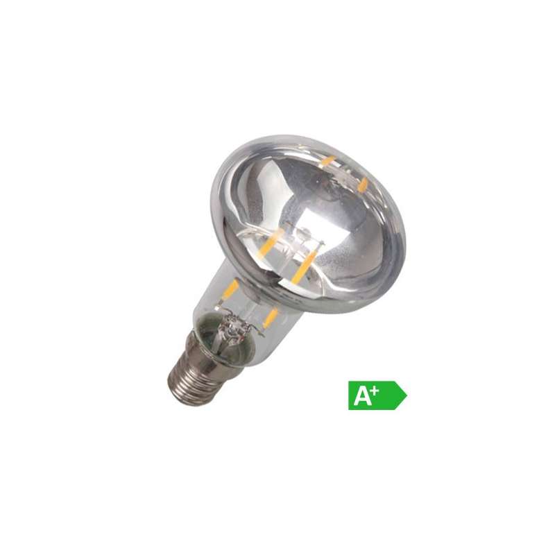 Lámpara led filamento E14 3000K R39 2W 70