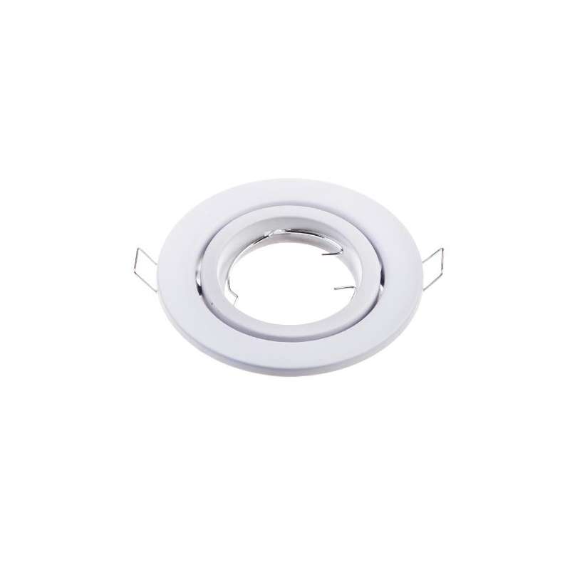 Aro empotrable Mini para bombilla LED GU10 circular Blanco