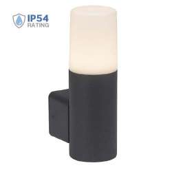 Lámpara de pared para jardín Serie Exclusive Cylindrical IP54 Negro