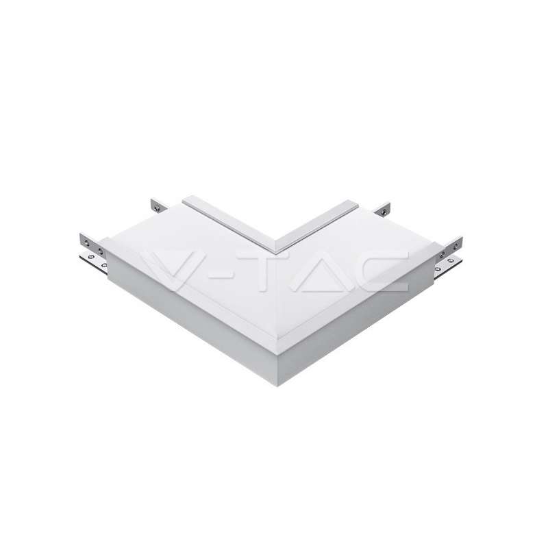 Conector L para módulo empotrable lineal LED Samsung Plata LINKABLE