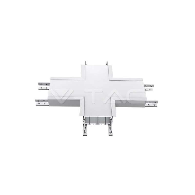 Conector X para módulo empotrable lineal LED Samsung Plata LINKABLE