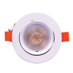 Downlight LED COB Samsung extraplano circular blanco 10W 120° ajustable
