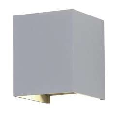 Aplique LED de pared Serie Design Cube 12W 5°-120° IP65 Gris