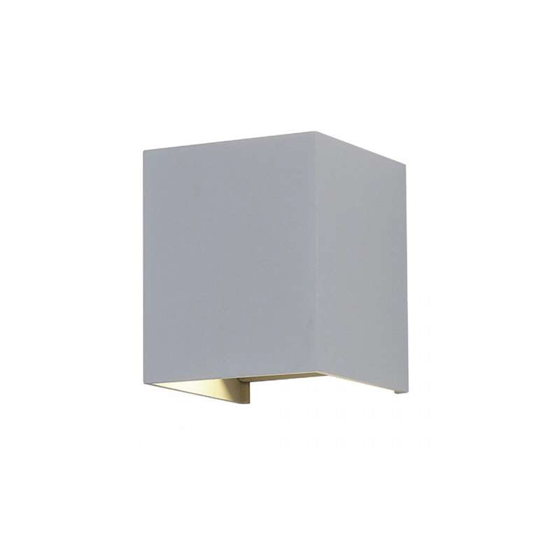 Aplique LED de pared Serie Design Cube 12W 5°-120° IP65 Gris