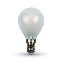 Bombilla LED globo filamento Frost Cover P45 E14 6400K 4W 300°
