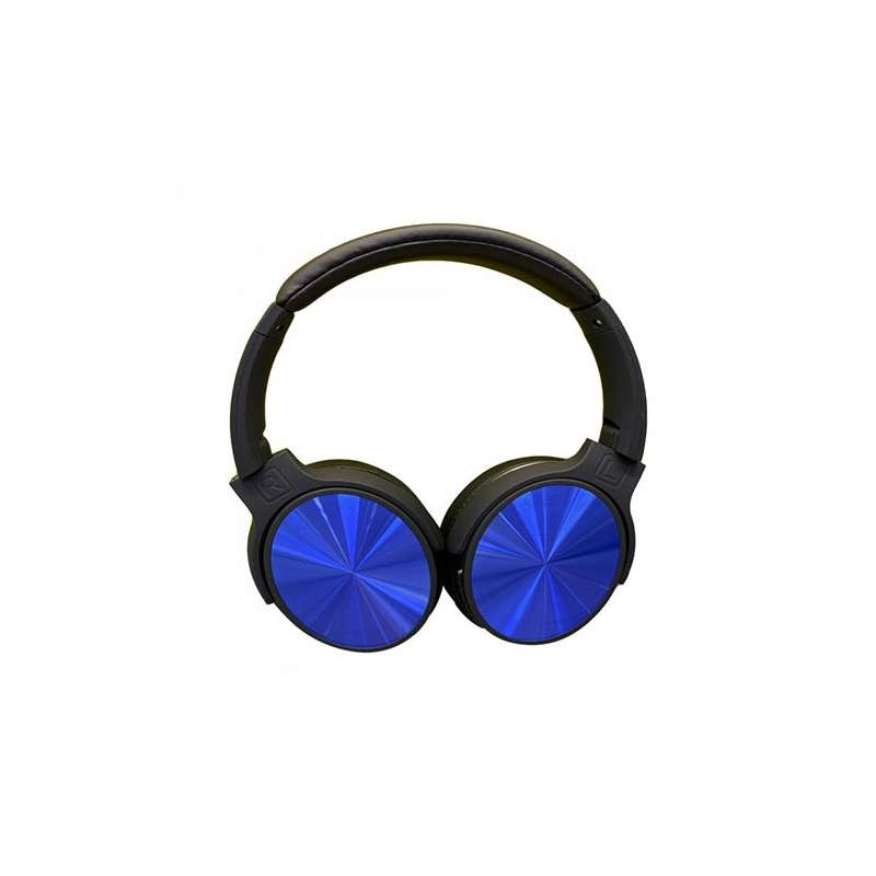 Auricular inalámbrico de diadema bluetooth V-TAC 500 mAh color negro Color  Azul