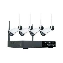 Kit de vigilancia CC TV Wifi 4 canales 1080P EU PLUG IP20