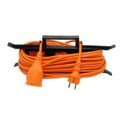 Cable alargador 3500W 30m naranja