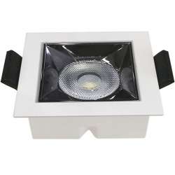 Downlight LED Reflector empotrable cuadrado 4W 12°