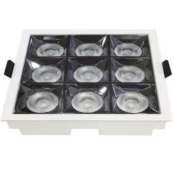 Downlight LED Reflector empotrable cuadrado 36W 12°