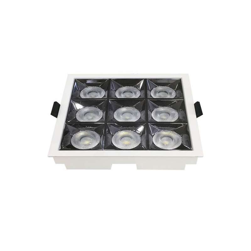 Downlight LED Reflector empotrable cuadrado 36W 36°