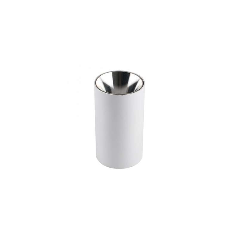 Aplique superficie para bombilla LED GU10 elegant cylindrical cromo+blanco
