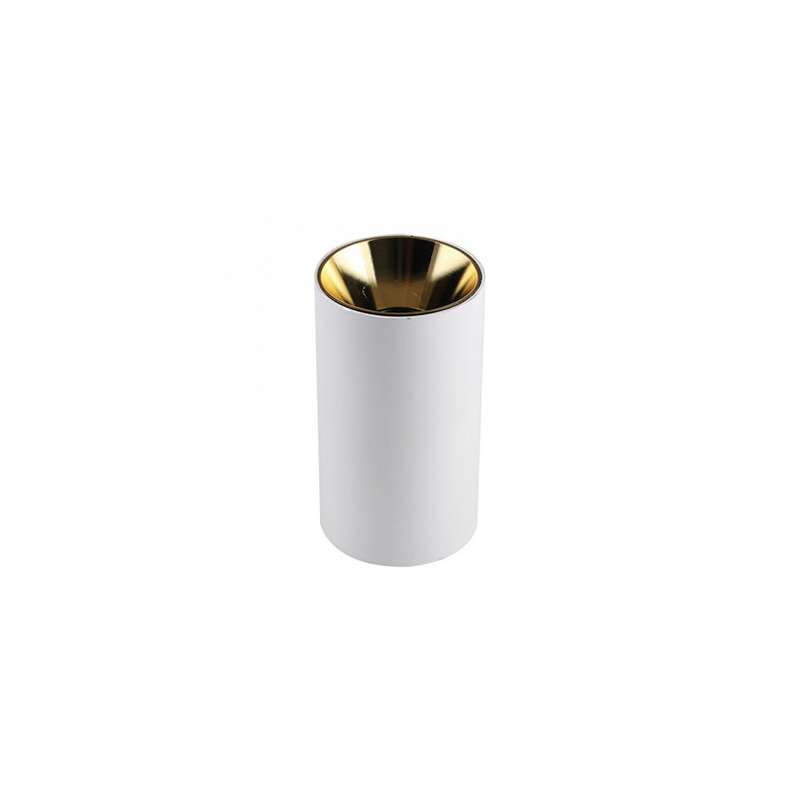 Aplique superficie para bombilla LED GU10 elegant cylindrical oro+blanco