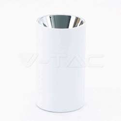 Aplique superficie para bombilla LED GU10 elegant cylindrical cromo+blanco