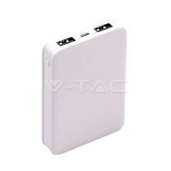 Power Bank 20000mAh Batería externa portable, Color blanco - VTAC