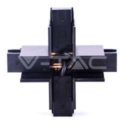 Accesorio de unión en X negro para carril de foco proyector LED magnético