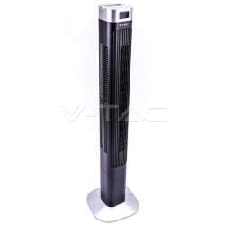 Ventilador con indicador de temperatura + control remoto 55W 1200mm Negro