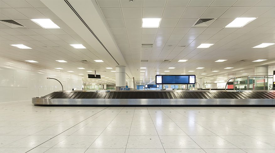 panel led aeropuerto