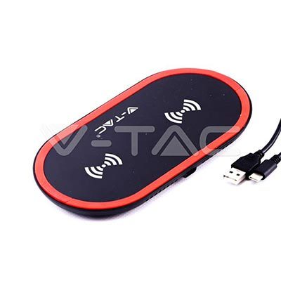 Cargador wireless inalámbrico en rojo de V-TAC